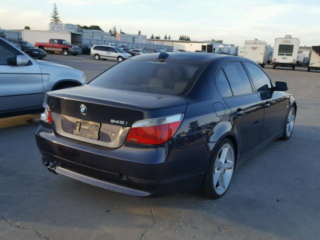 WBANB33554B111031 - 2004 BMW 545 I BLUE photo 4