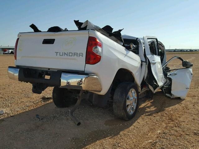 5TFFY5F11EX161097 - 2014 TOYOTA TUNDRA CRE WHITE photo 4