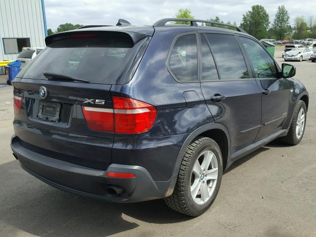 5UXFF03589LJ96828 - 2009 BMW X5 XDRIVE3 BLUE photo 4