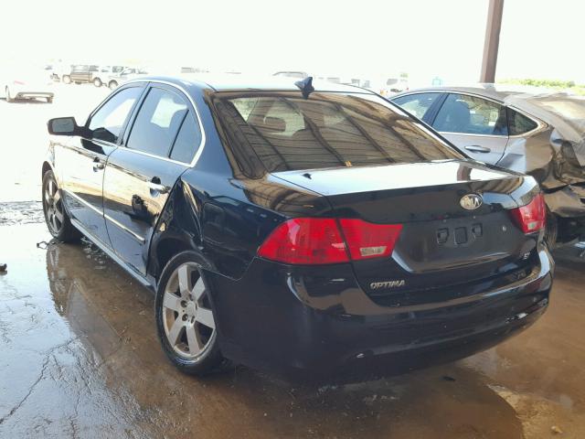 KNAGE228795335770 - 2009 KIA OPTIMA BLACK photo 3