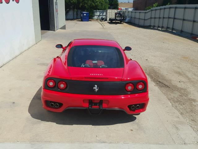 ZFFYU51A640136202 - 2004 FERRARI 360 MODENA RED photo 9