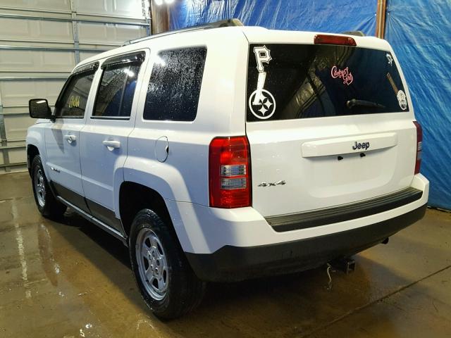 1C4NJRBB7FD135760 - 2015 JEEP PATRIOT SP WHITE photo 3