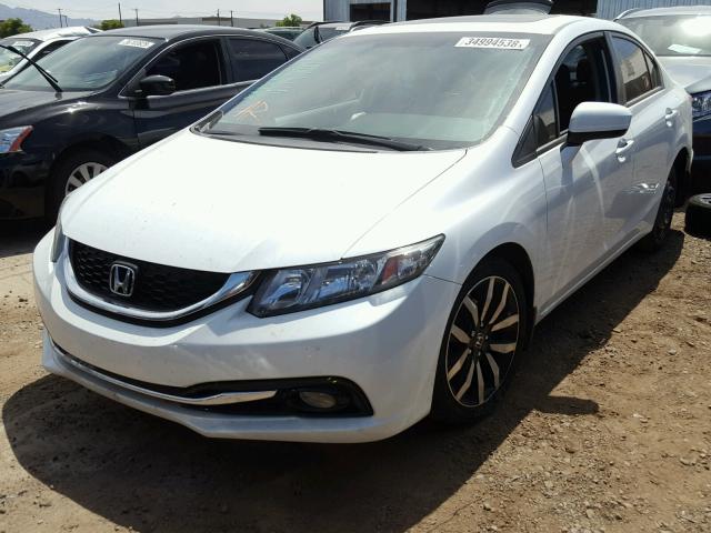19XFB2F9XEE021703 - 2014 HONDA CIVIC EXL თეთრი ფოტო 2