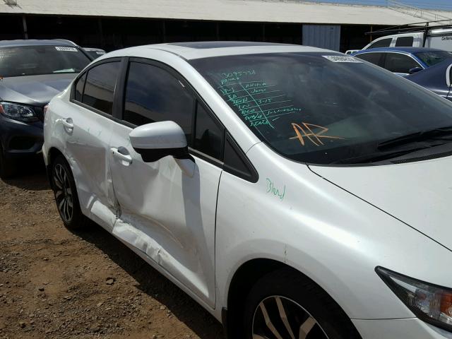 19XFB2F9XEE021703 - 2014 HONDA CIVIC EXL თეთრი ფოტო 9