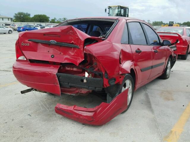 1FAFP33P91W212125 - 2001 FORD FOCUS LX RED photo 4