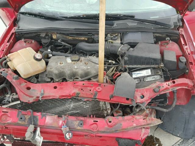 1FAFP33P91W212125 - 2001 FORD FOCUS LX RED photo 7