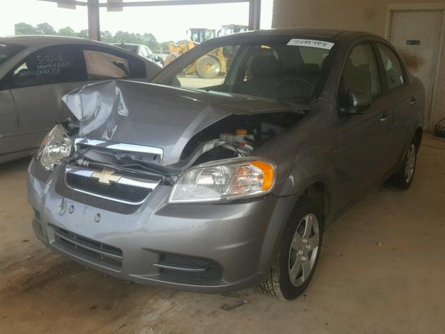 KL1TD5DE8BB230730 - 2011 CHEVROLET AVEO LS GRAY photo 2