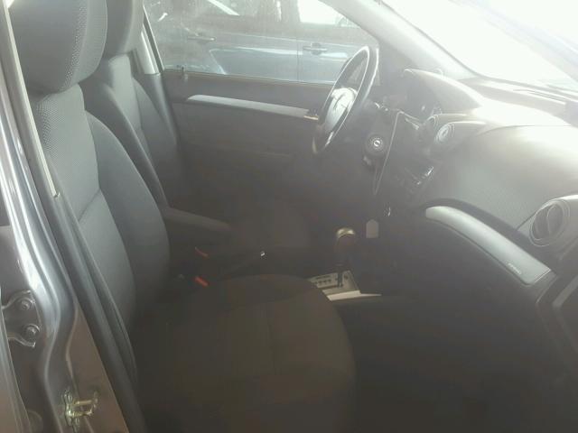 KL1TD5DE8BB230730 - 2011 CHEVROLET AVEO LS GRAY photo 5