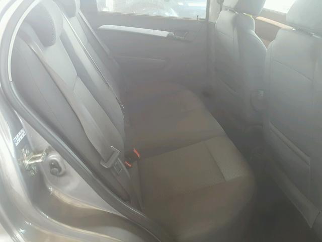 KL1TD5DE8BB230730 - 2011 CHEVROLET AVEO LS GRAY photo 6