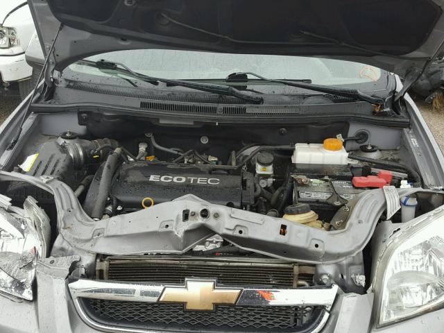 KL1TD5DE8BB230730 - 2011 CHEVROLET AVEO LS GRAY photo 7