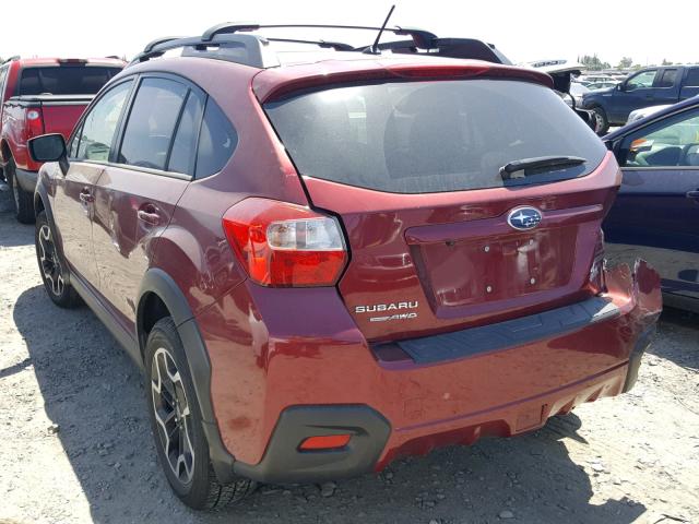 JF2GPABCXG8324450 - 2016 SUBARU CROSSTREK MAROON photo 3