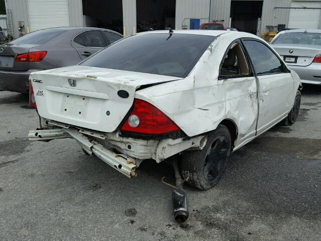 1HGEM21924L052027 - 2004 HONDA CIVIC EX WHITE photo 4