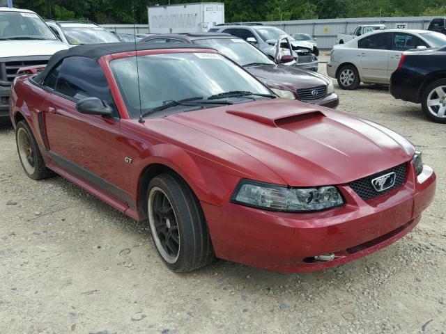 1FAFP45X23F320303 - 2003 FORD MUSTANG GT RED photo 1