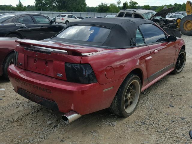 1FAFP45X23F320303 - 2003 FORD MUSTANG GT RED photo 4