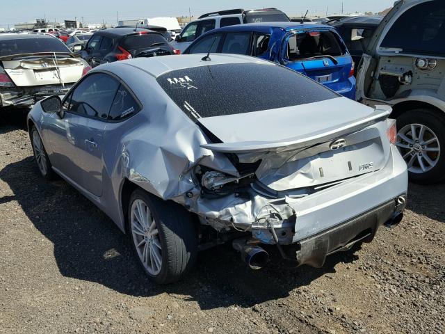 JF1ZNAA14D2730497 - 2013 TOYOTA SCION FR-S SILVER photo 3