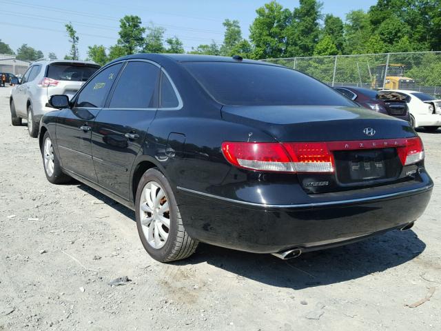 KMHFC46FX8A333800 - 2008 HYUNDAI AZERA SE BLACK photo 3