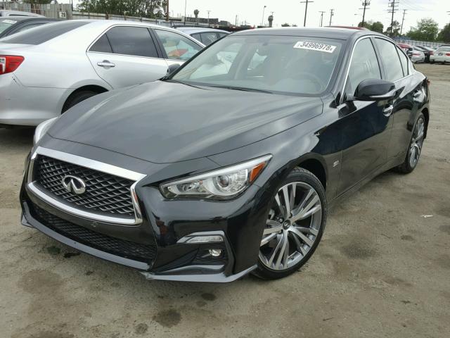 JN1EV7AP9JM355130 - 2018 INFINITI Q50 LUXE BLACK photo 2