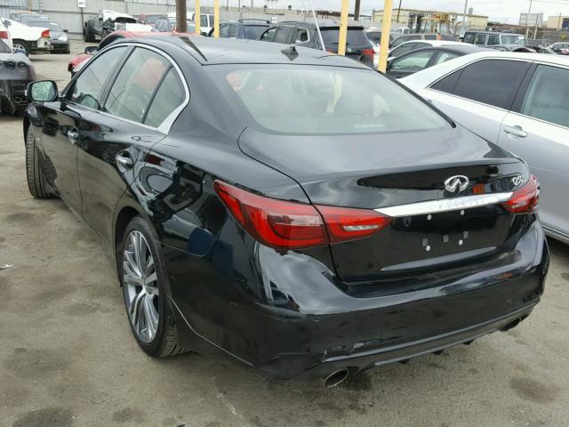 JN1EV7AP9JM355130 - 2018 INFINITI Q50 LUXE BLACK photo 3