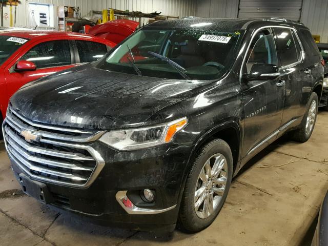 1GNEVKKW2JJ111544 - 2018 CHEVROLET TRAVERSE H BLACK photo 2