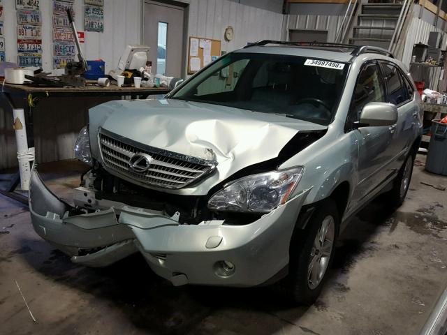 JTJHW31U082048616 - 2008 LEXUS RX 400H SILVER photo 2