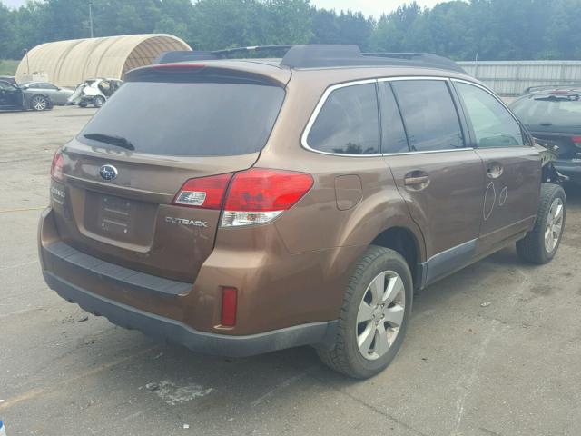 4S4BRCCC3B3324207 - 2011 SUBARU OUTBACK 2. BROWN photo 4