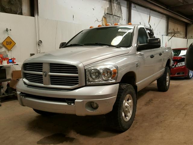 3D7KS28A57G851217 - 2007 DODGE RAM 2500 S SILVER photo 2