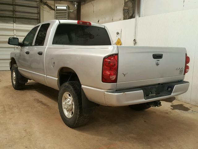 3D7KS28A57G851217 - 2007 DODGE RAM 2500 S SILVER photo 3