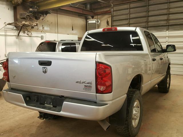 3D7KS28A57G851217 - 2007 DODGE RAM 2500 S SILVER photo 4