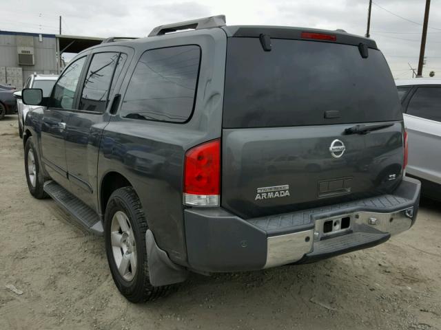 5N1AA08A64N717294 - 2004 NISSAN ARMADA SE GRAY photo 3