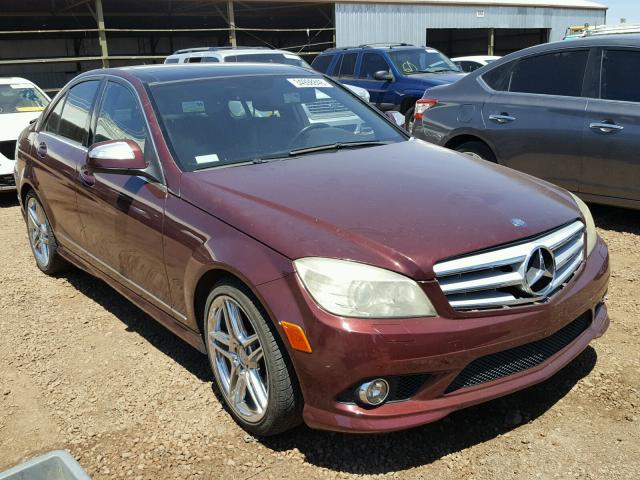 WDDGF56X98F074661 - 2008 MERCEDES-BENZ C 350 MAROON photo 1