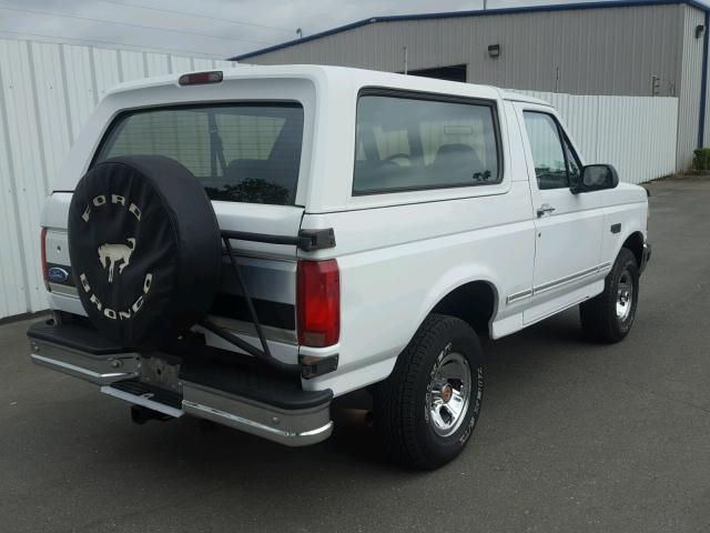 1FMEU15H4SLA94945 - 1995 FORD BRONCO U10 WHITE photo 4