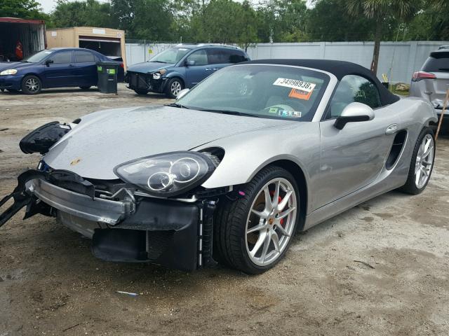 WP0CB2A84DS134057 - 2013 PORSCHE BOXSTER S SILVER photo 2