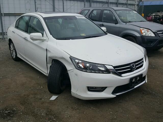 1HGCR3F84DA044957 - 2013 HONDA ACCORD EXL WHITE photo 1