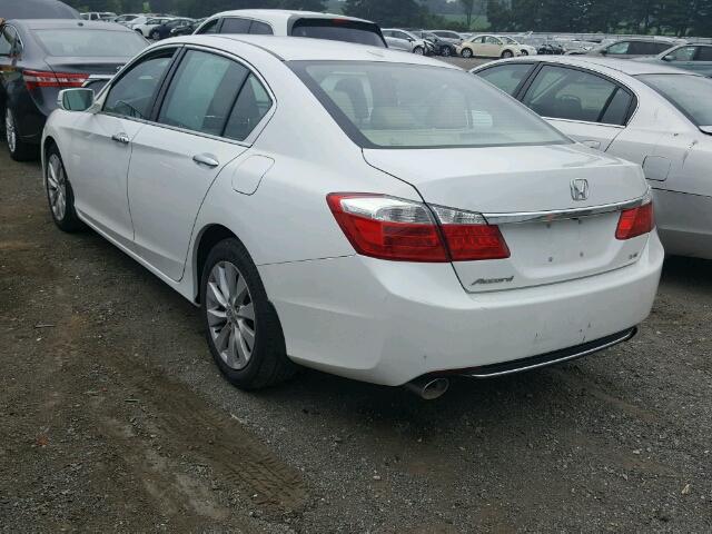 1HGCR3F84DA044957 - 2013 HONDA ACCORD EXL WHITE photo 3