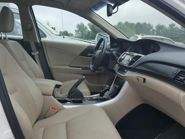 1HGCR3F84DA044957 - 2013 HONDA ACCORD EXL WHITE photo 5