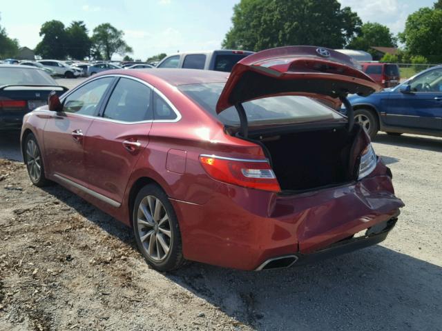 KMHFH4JG7FA433139 - 2015 HYUNDAI AZERA LIMI RED photo 3