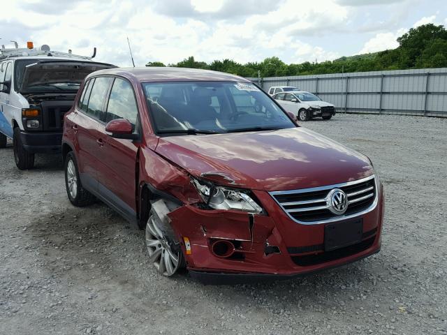 WVGBV7AX8AW003172 - 2010 VOLKSWAGEN TIGUAN SE RED photo 1