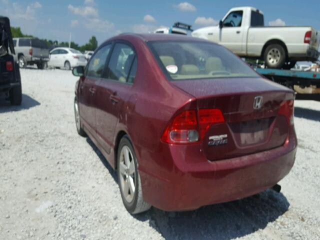 1HGFA16918L119349 - 2008 HONDA CIVIC EXL 红色 照片 3