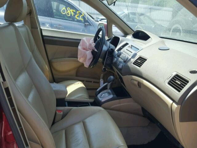 1HGFA16918L119349 - 2008 HONDA CIVIC EXL 红色 照片 5