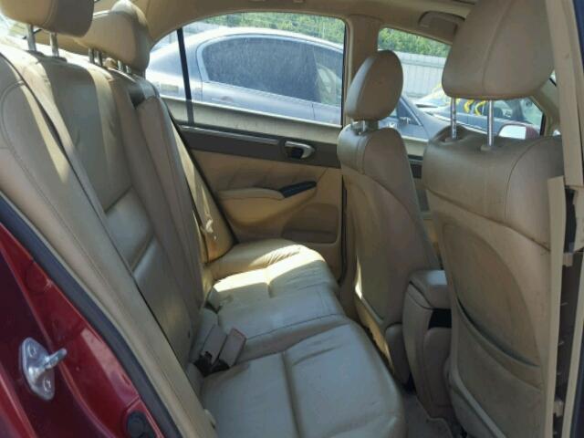 1HGFA16918L119349 - 2008 HONDA CIVIC EXL 红色 照片 6