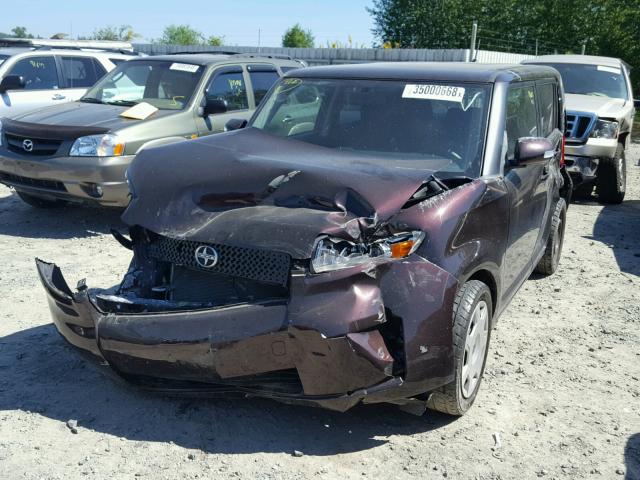 JTLKE50E181046935 - 2008 TOYOTA SCION XB PURPLE photo 2