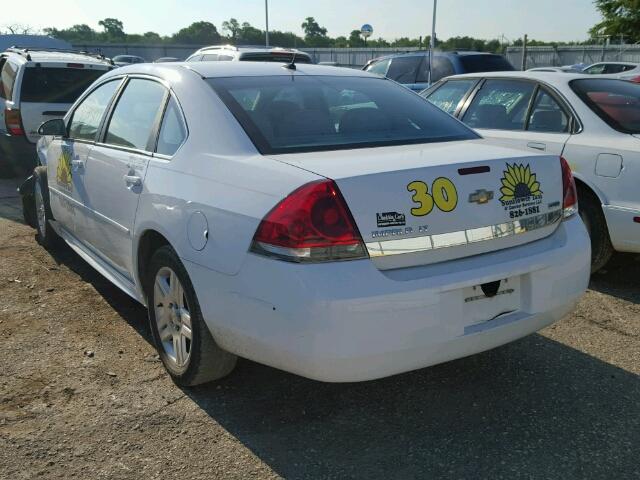 2G1WB5EK5B1138838 - 2011 CHEVROLET IMPALA LT WHITE photo 3