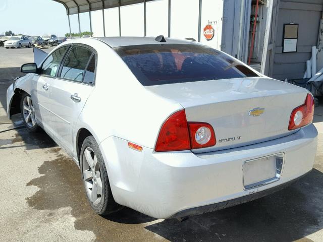 1G1ZC5E04CF196555 - 2012 CHEVROLET MALIBU 1LT SILVER photo 3