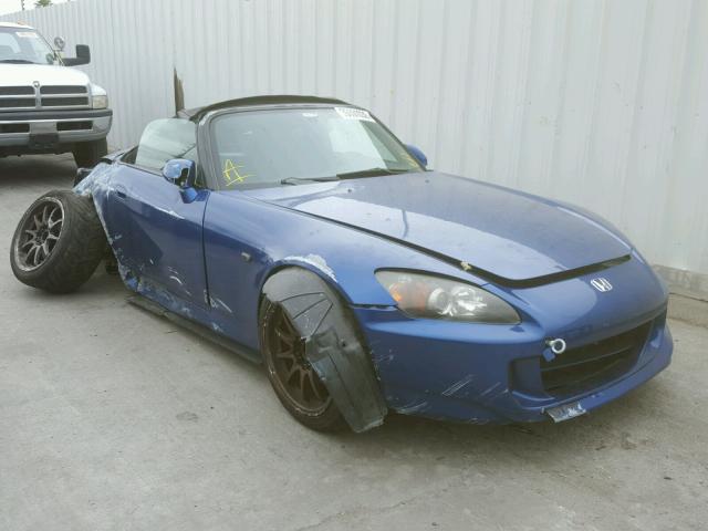 JHMAP21487S004355 - 2007 HONDA S2000 BLUE photo 1