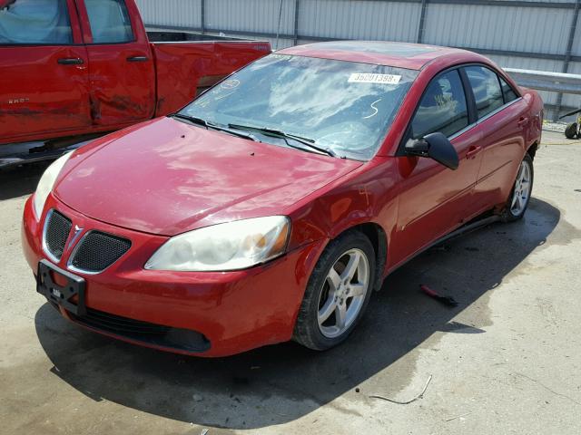 1G2ZG578X64203494 - 2006 PONTIAC G6 SE1 RED photo 2