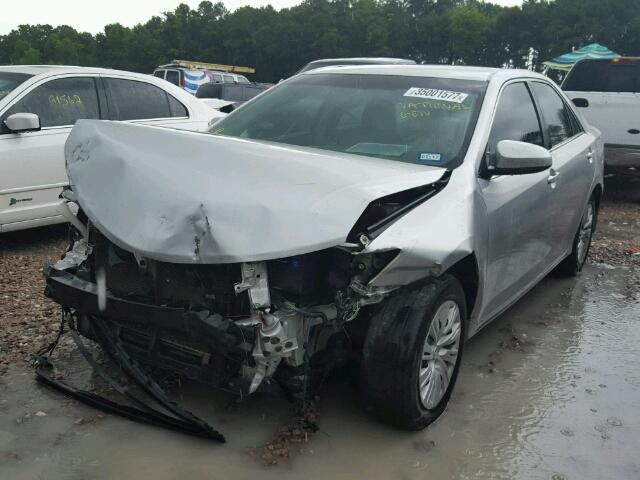 4T4BF1FK3DR306390 - 2013 TOYOTA CAMRY L SILVER photo 2