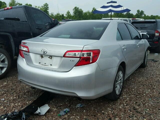4T4BF1FK3DR306390 - 2013 TOYOTA CAMRY L SILVER photo 4