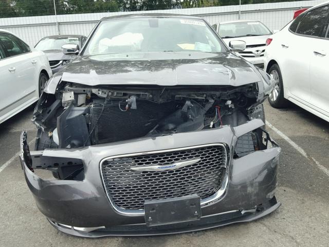 2C3CCAKG8GH253100 - 2016 CHRYSLER 300C GRAY photo 9