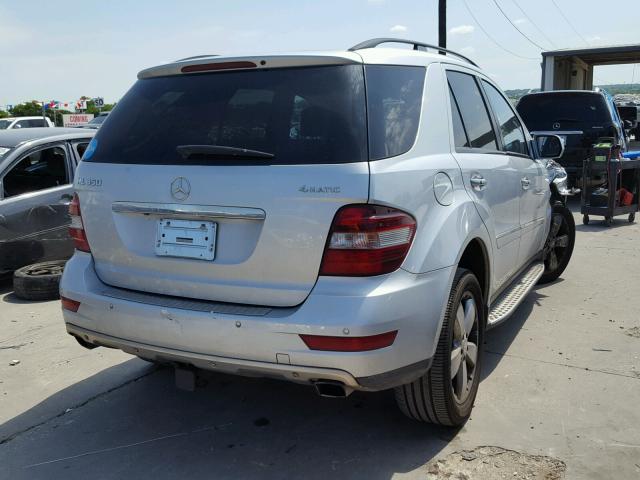 4JGBB86E19A505987 - 2009 MERCEDES-BENZ ML 350 SILVER photo 4