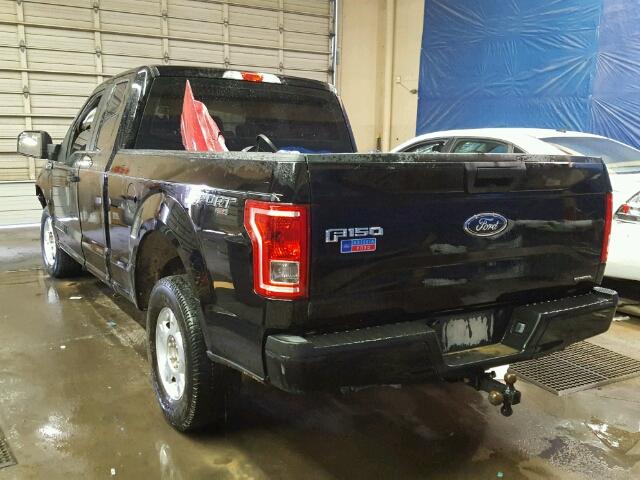 1FTFX1EF1GKE55480 - 2016 FORD F150 SUPER BLACK photo 3